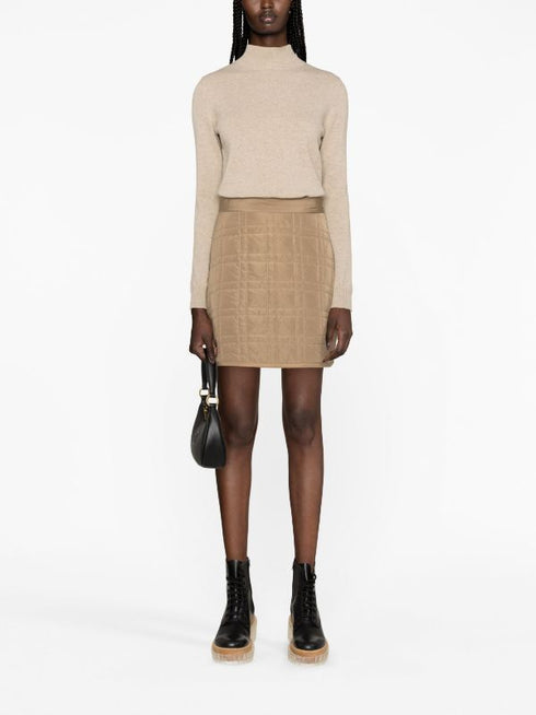 padded high-waisted skirt